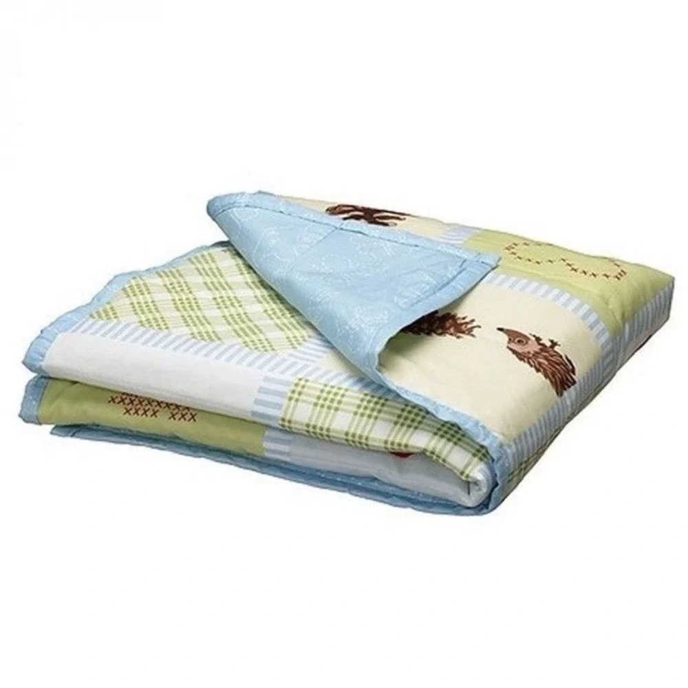 Ikea Vandring Ruta Baby Toddler Blanket Comforter Quilt Hedgehog‎ Strawberry